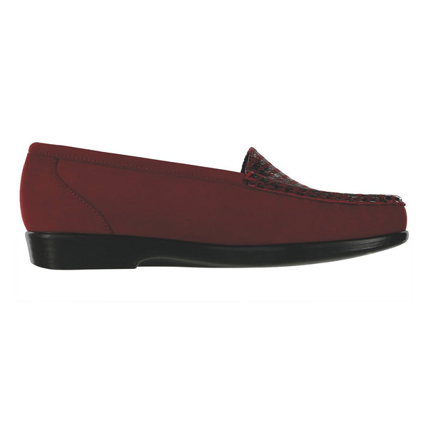 Women's Simplify Slip On Loafer Red Tetris