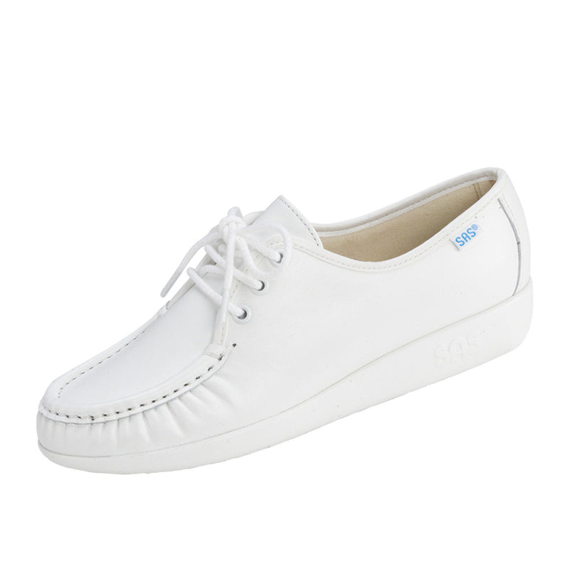 Women's Siesta Lace Up Loafer White