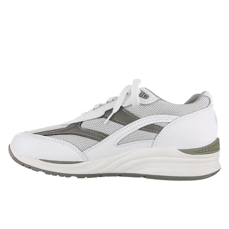 Men's Journey Mesh Lace Up Sneaker White / Gray