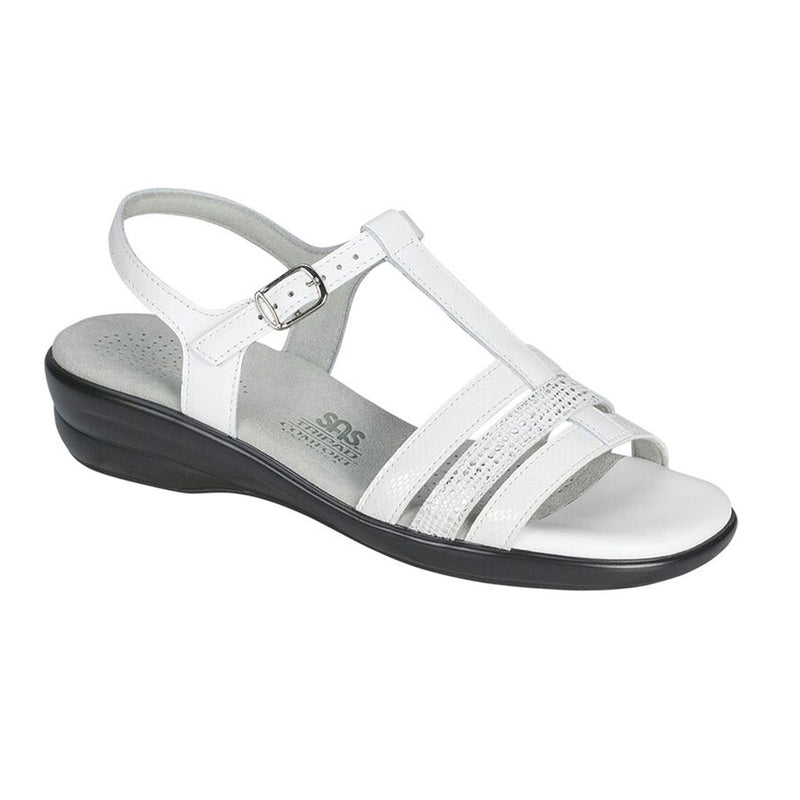 Women's Capri T-Strap Sandal White