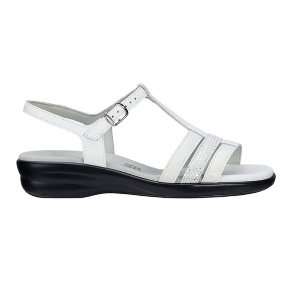 Women's Capri T-Strap Sandal White
