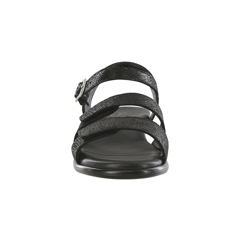 Women's Savanna Heel Strap Sandal Web Black