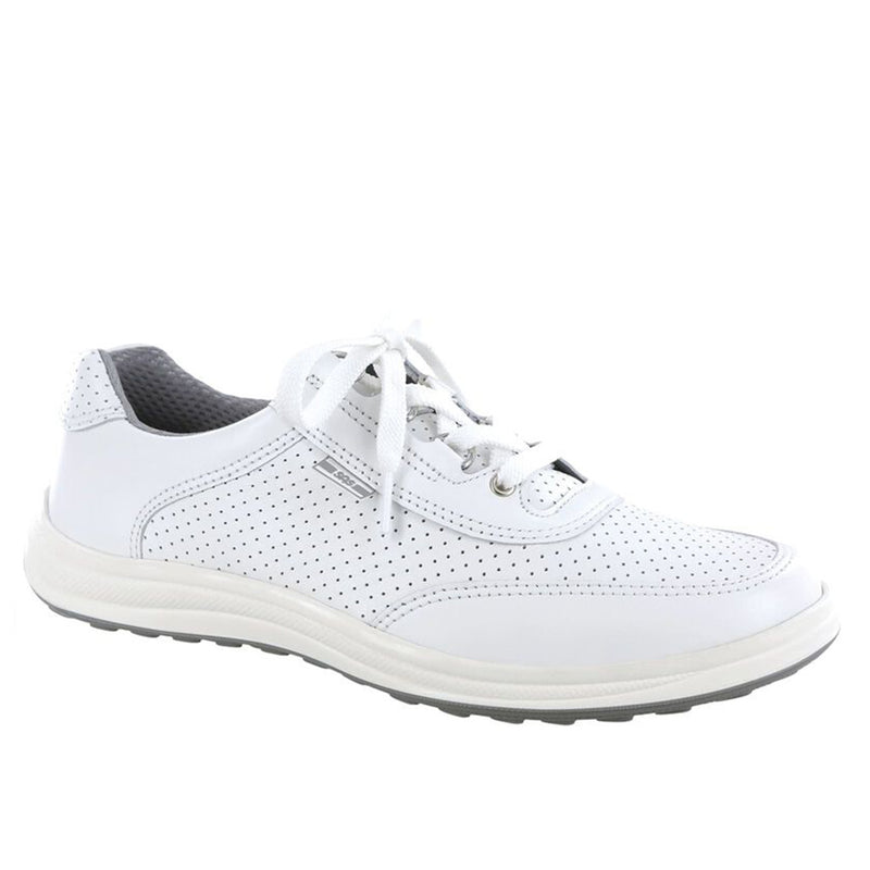 Women's Sporty Lux Lace Up Sneaker White Perf