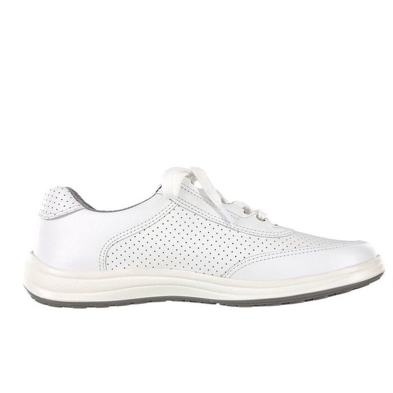 Women's Sporty Lux Lace Up Sneaker White Perf